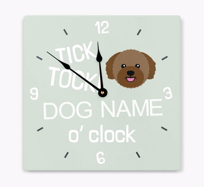 Tick Tock 'O' Clock: Personalised {breedFullName} Wall Clock